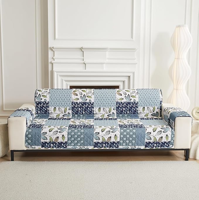 Non Slip Quilted Sofa Protector Mat With Strap