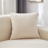 2024 L Shape Polar Fleece Sofa Cover : Cream