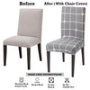 Stretchable Chair Covers, Premium Grey