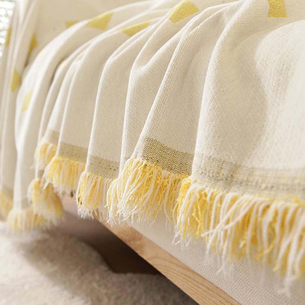 Premium Double Sided Chenille Sofa Covers - Mustard Mosaic