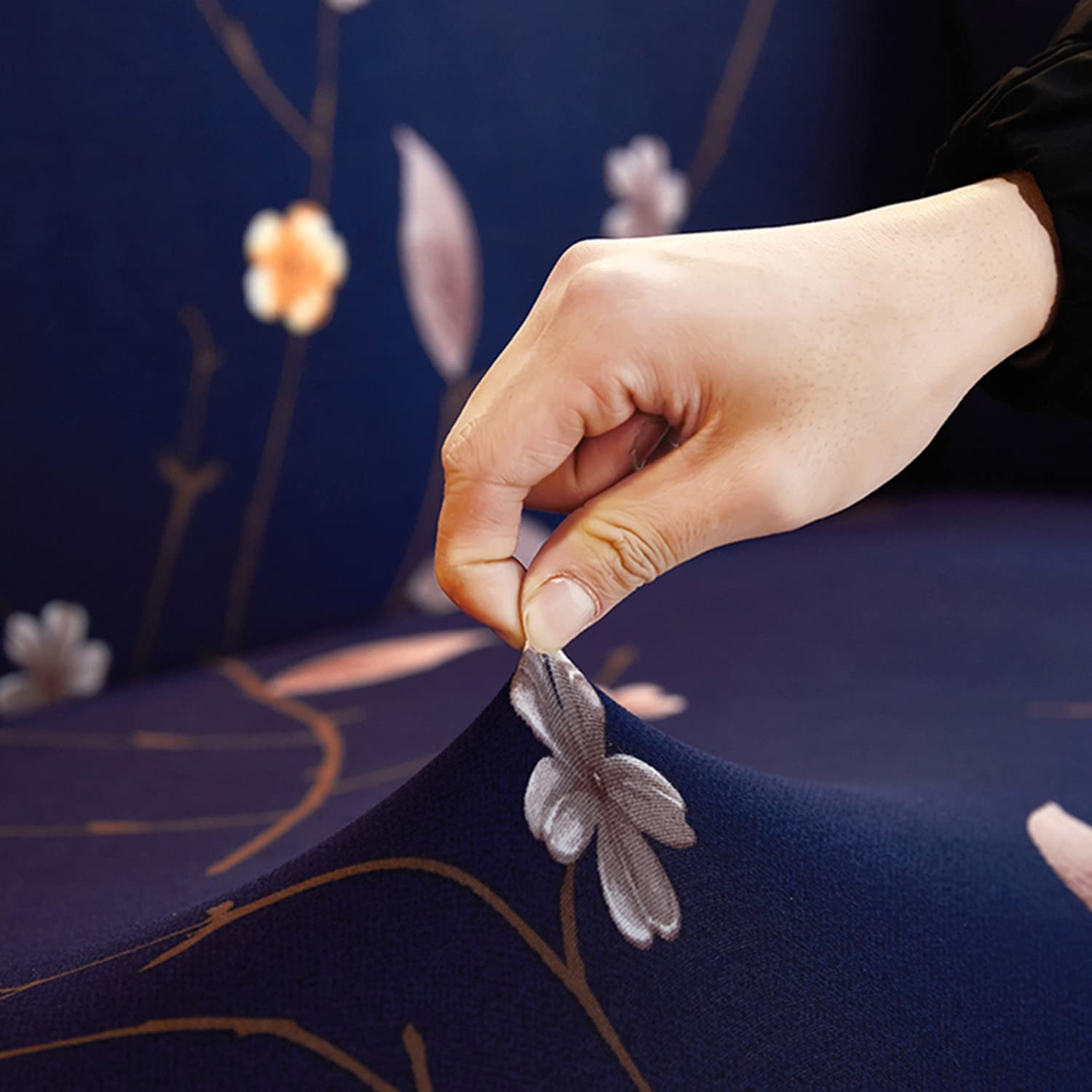 Trendize Exclusive Stretchable Sofa Cover - Sapphire Blue