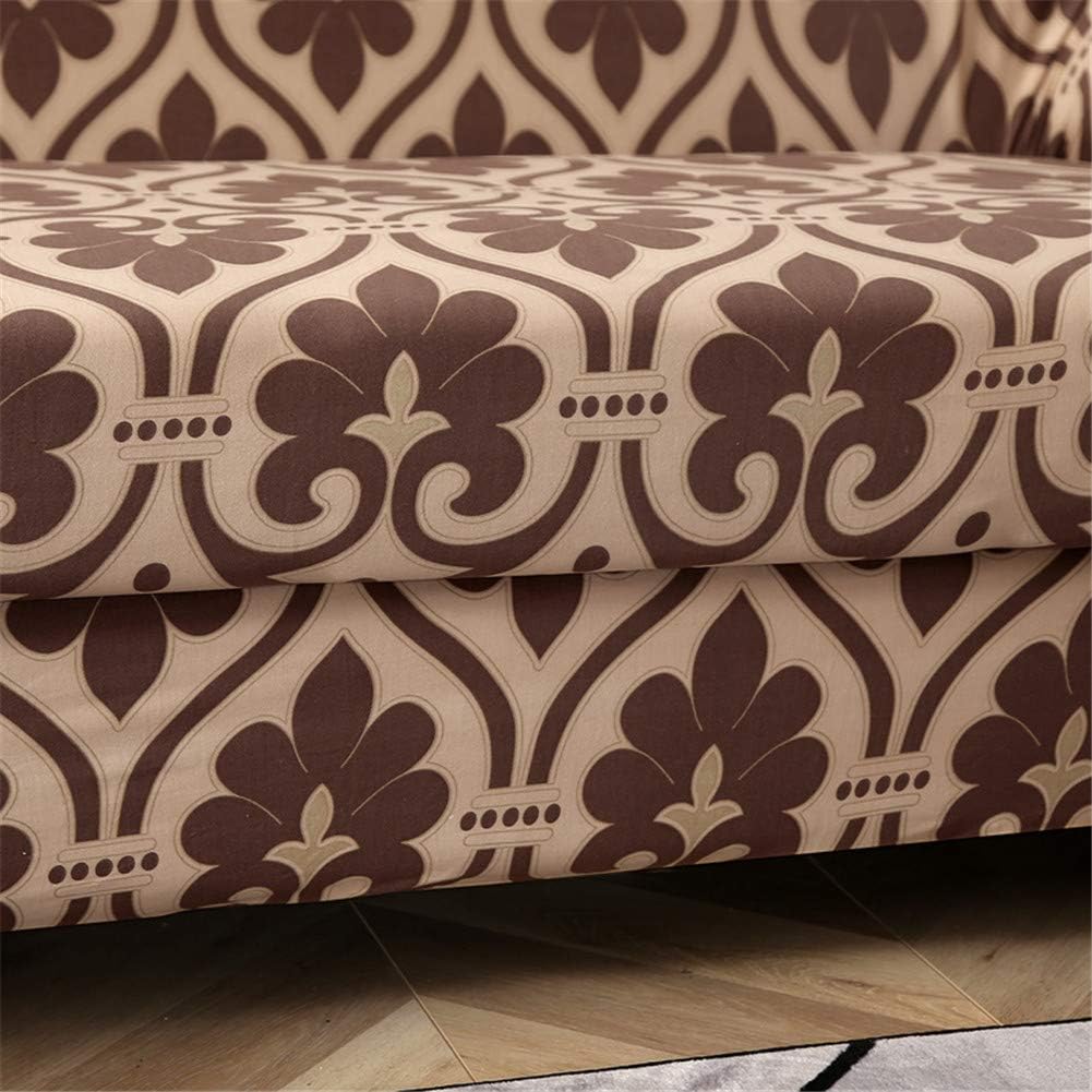 L Shape Sofa Cover - Cream Brocade