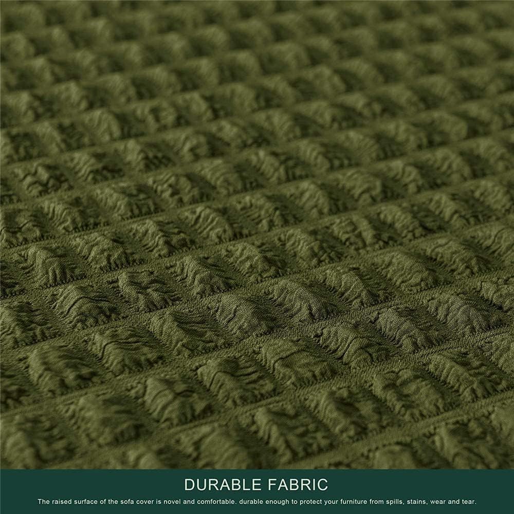 2026 L Shape Turkish Bubble Frill Sofa Covers : Olive