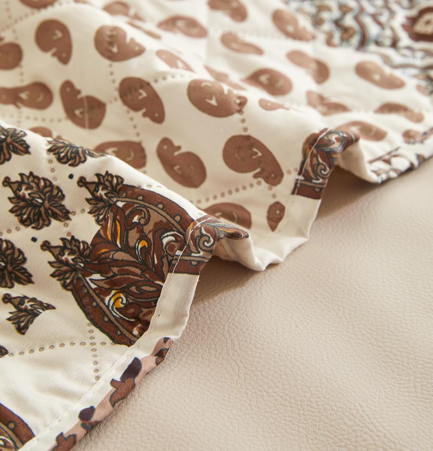 WATERPROOF QUILTED RECLINER COVER - BOHO BROWN 1 SEATER