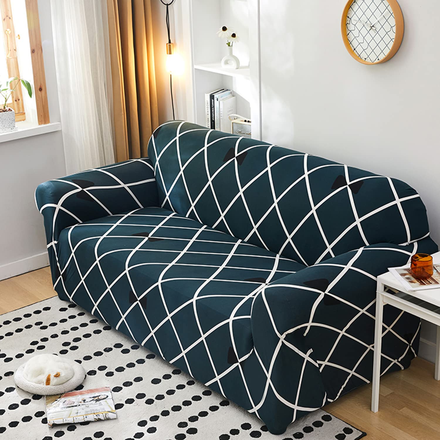 Trendize Exclusive Stretchable Sofa Cover - Cross Blue