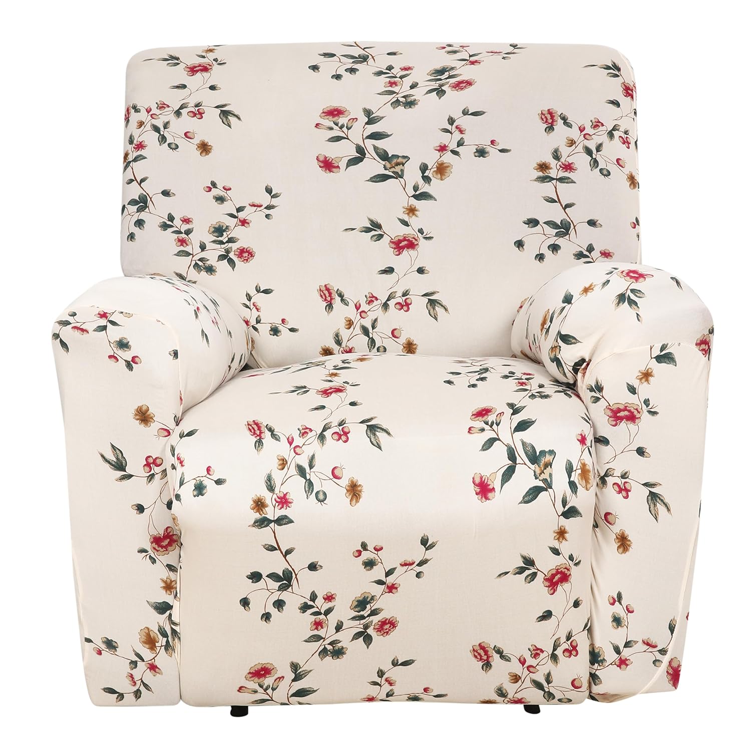 Premium Printed Recliner Sofa Cover : Modish Beige