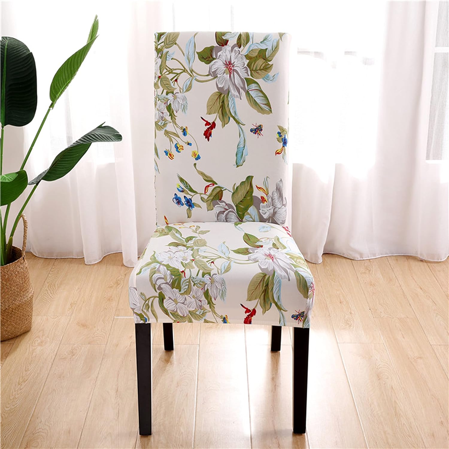 Stretchable Chair Covers, Forest Ivory