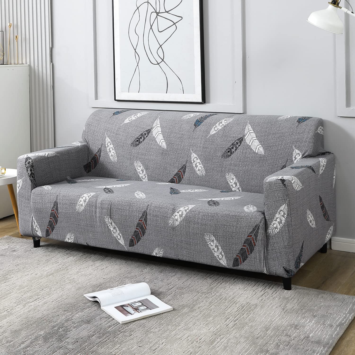 Trendize Exclusive Stretchable Sofa Cover - Fern Grey