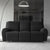 Premium Jacquard Recliner Sofa Cover : Black