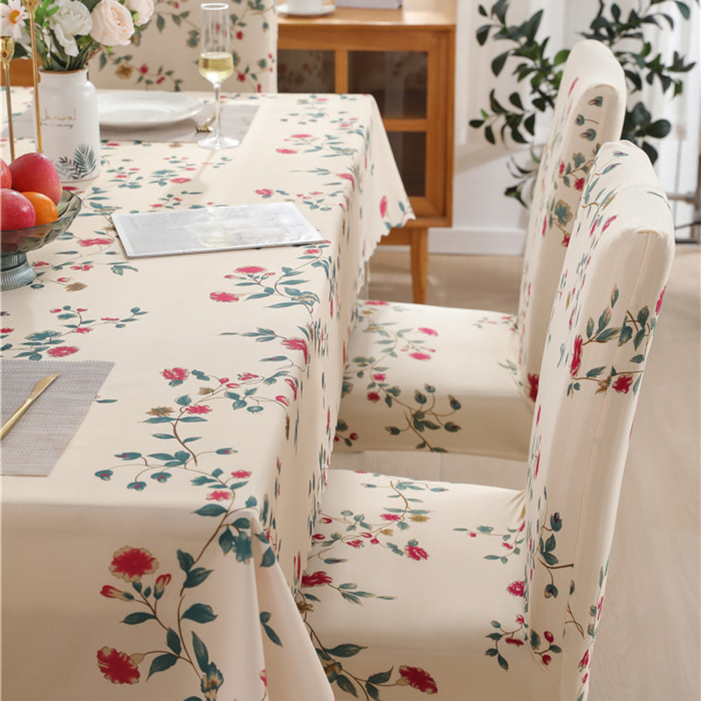 Premium Dining Table & Chair Cover Combo - Modish Beige