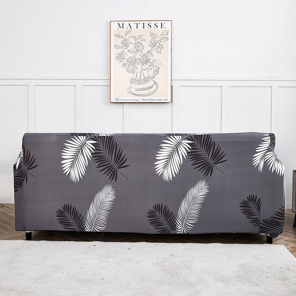 Trendize Exclusive Stretchable Sofa Cover - Charcoal Fern