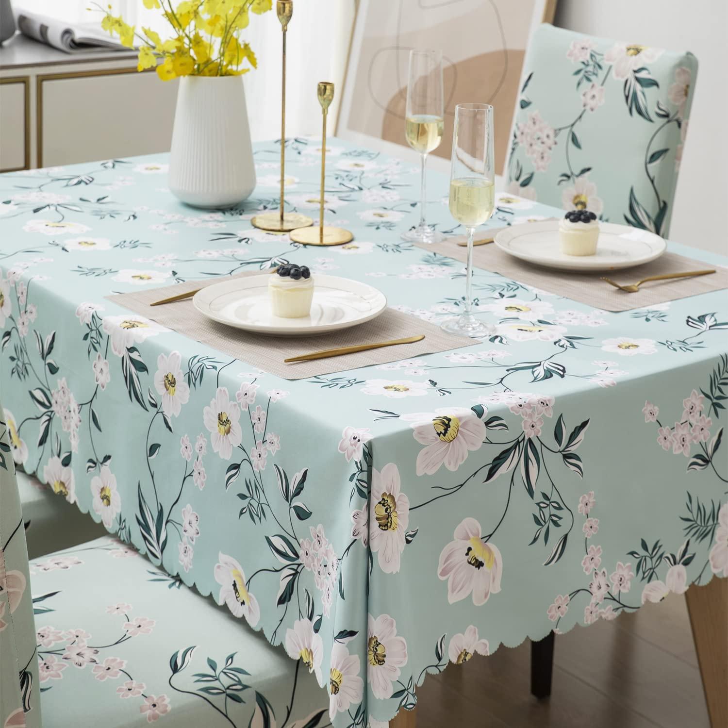 Premium Dining Table & Chair Cover Combo - Autumn Green - Trendize