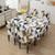Premium Dining Table & Chair Cover Combo - Geometric Brown