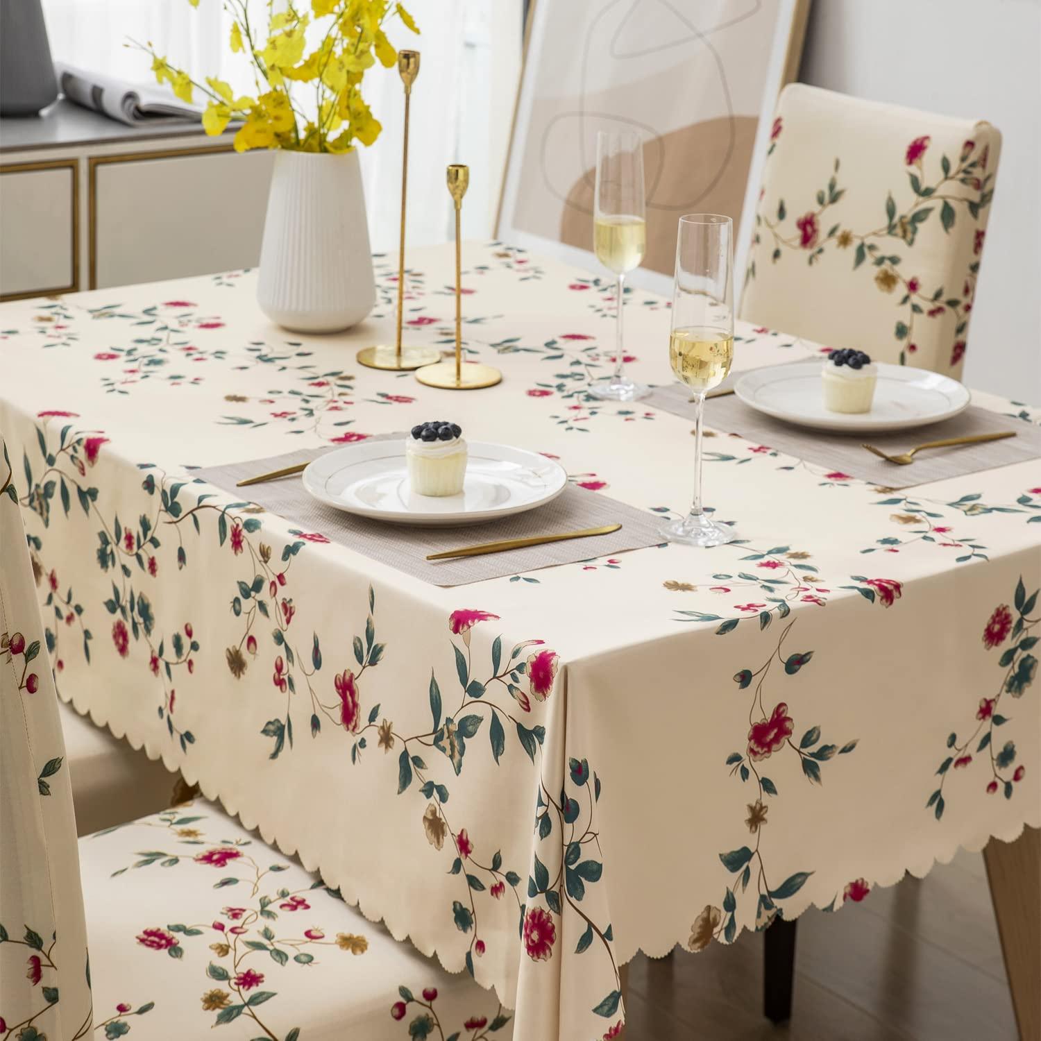 Premium Dining Table & Chair Cover Combo - Modish Beige - Trendize