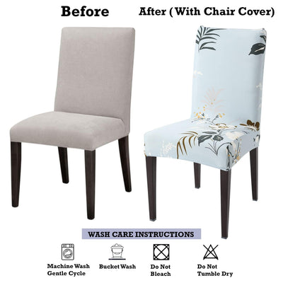 Stretchable Chair Covers, Subtle Sky - Trendize