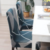 Stretchable Chair Covers, Checkerplaid Blue - Trendize