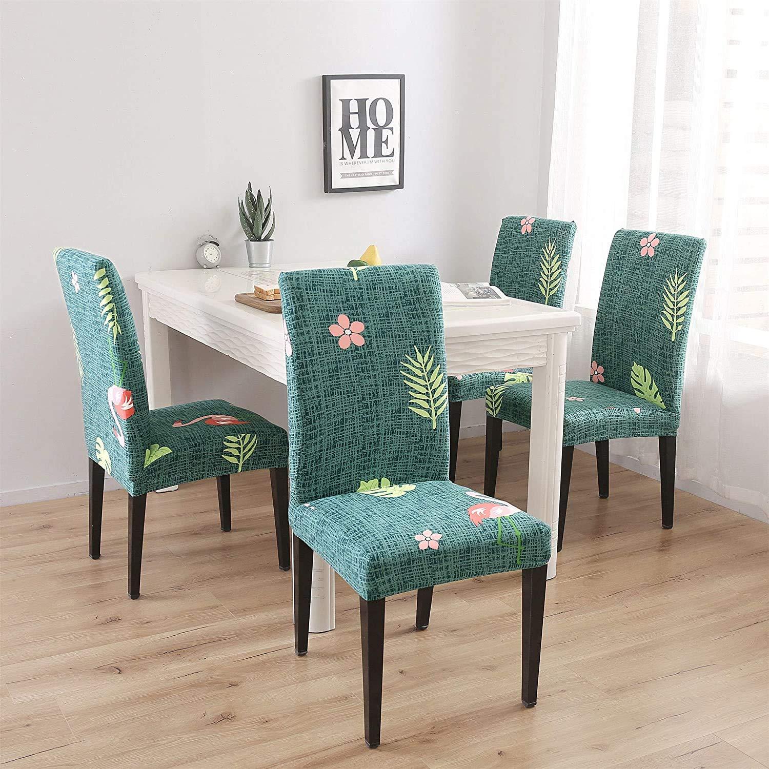 Stretchable Chair Covers, Flamingo Teal - Trendize