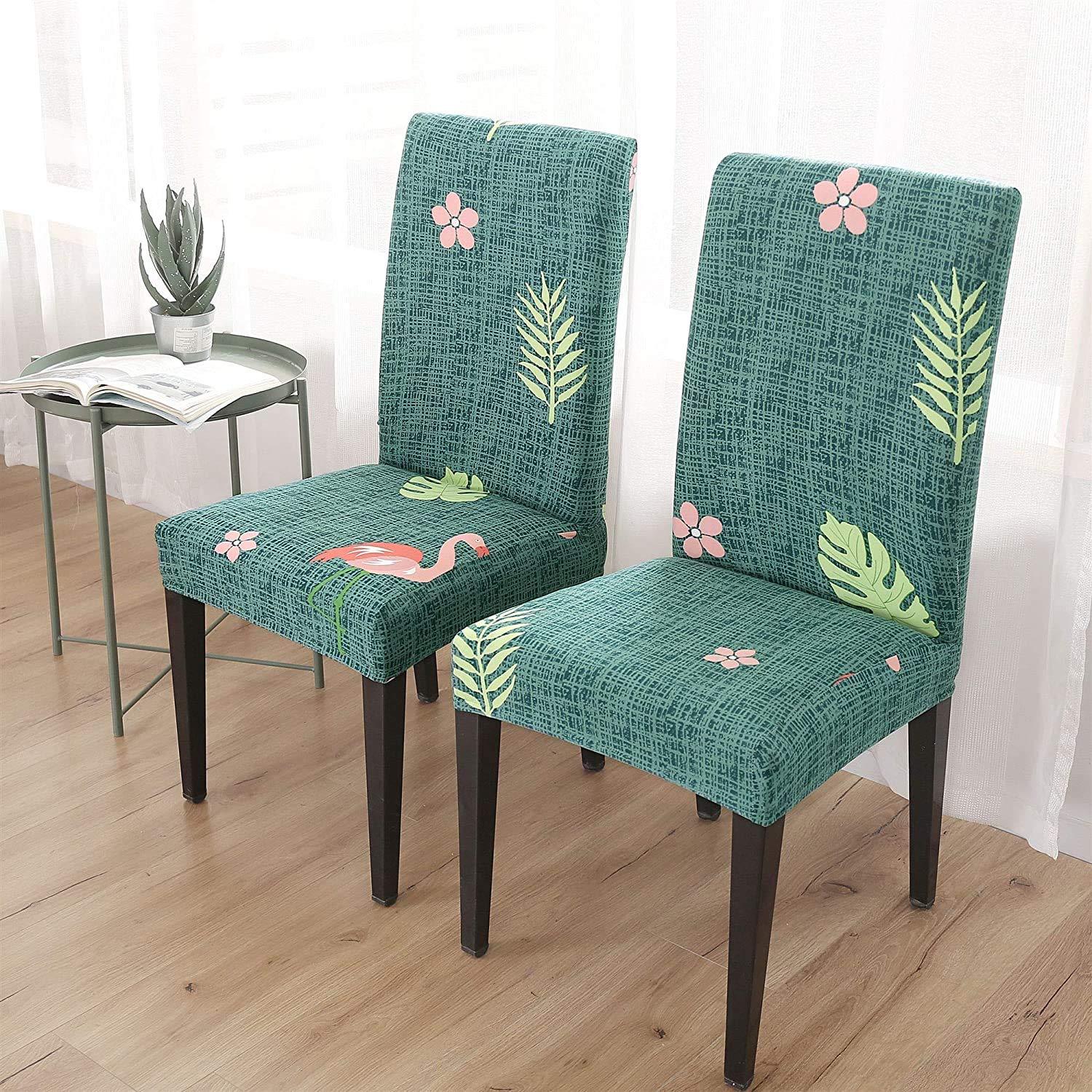 Stretchable Chair Covers, Flamingo Teal - Trendize
