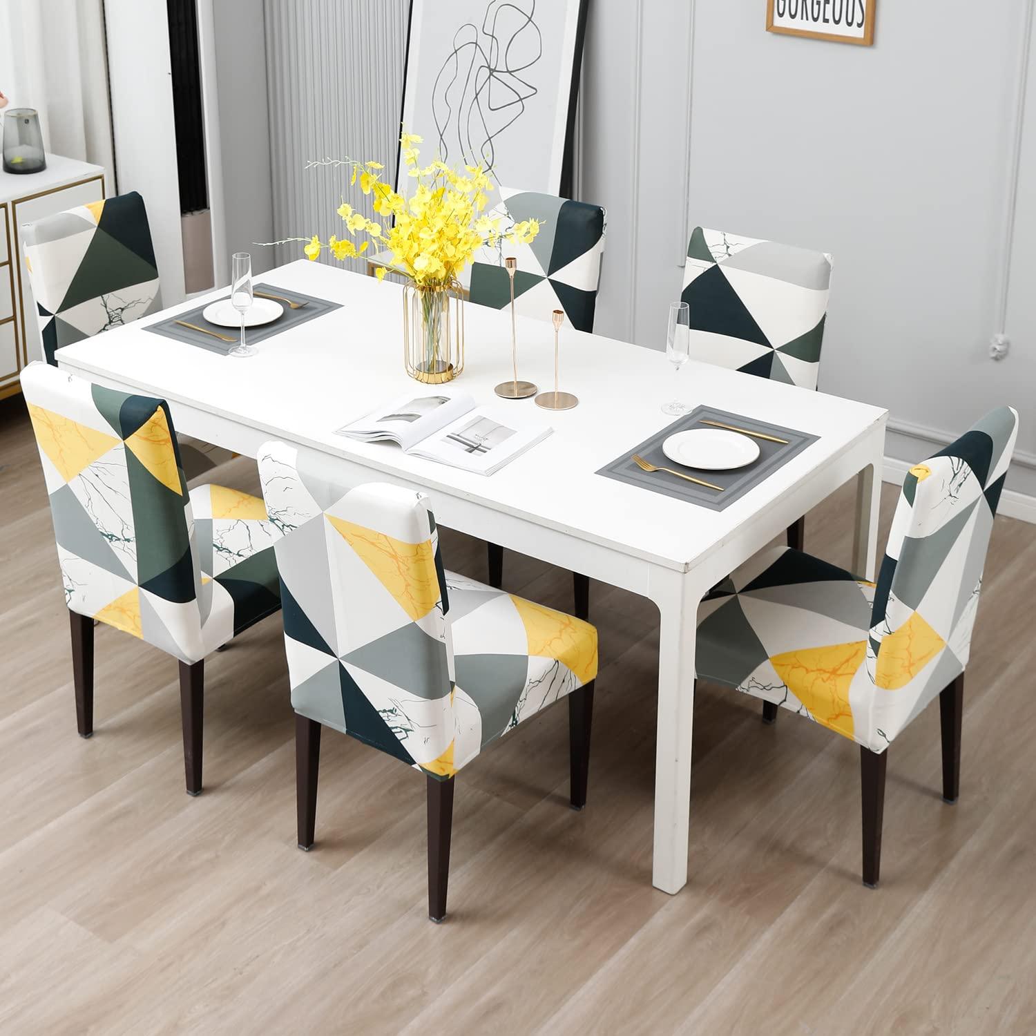 Stretchable Chair Covers, Grey Prism - Trendize