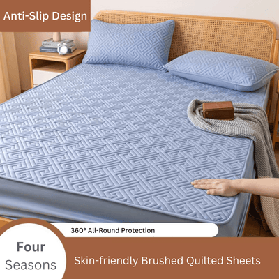 Ultra Soft Water-Resistant Quilted Bed Cover Set