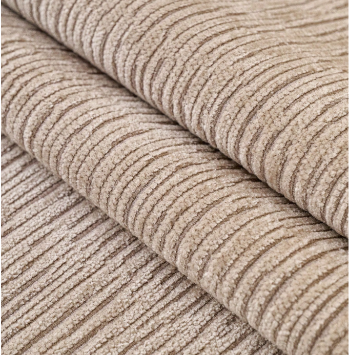 RUFFLE LACE ANTI SKID SOFA MAT - CARAMEL