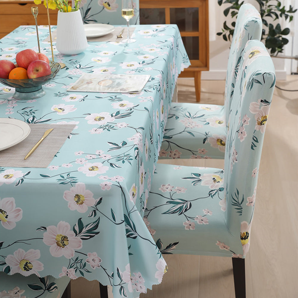 Premium Dining Table & Chair Cover Combo - Autumn Green