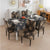 Premium Dining Table & Chair Cover Combo - Royal Black