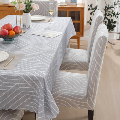 Premium Dining Table & Chair Cover Combo - Complex Grey