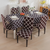 Premium Dining Table & Chair Cover Combo - Diamond Brown