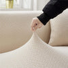 2024 L Shape Polar Fleece Sofa Cover : Cream