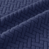 2025 L Shape Polar Fleece Sofa Cover : Navy Blue
