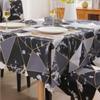 Premium Dining Table & Chair Cover Combo - Marble Black