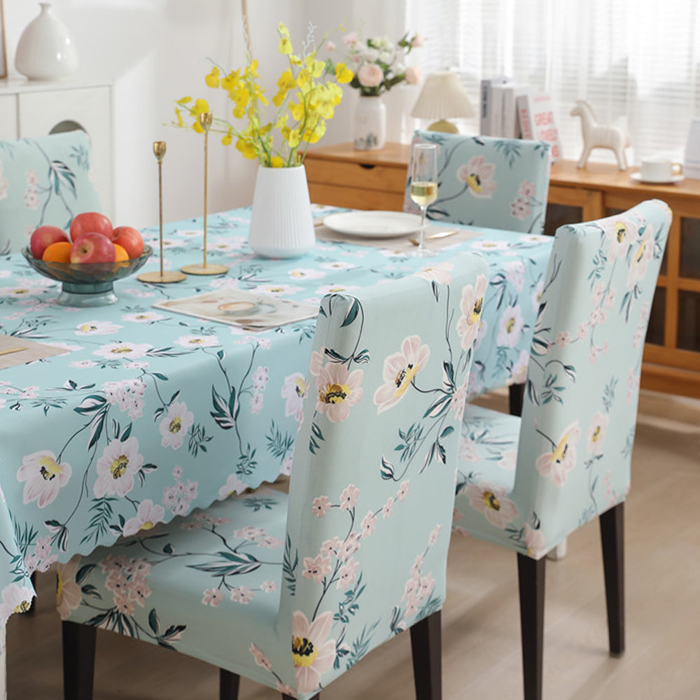 Premium Dining Table & Chair Cover Combo - Autumn Green