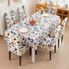 Premium Dining Table & Chair Cover Combo - White Leaf