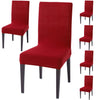 Stretchable Chair Covers, Plain Red