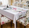 Premium Dining Table & Chair Cover Combo - Vanilla Orchid