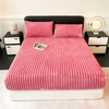 Luxe Rabbit Fur Fitted Sheet - Pink / KING SIZE (72X78)