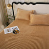 Luxe Rabbit Fur Fitted Sheet - Camel / KING SIZE (72X78)