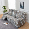 Premium Printed Recliner Sofa Cover : Grey Moroccan