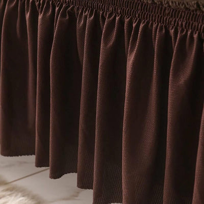 2025 Turkish Bubble Frill Sofa Covers : Coffee