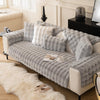 Plush Non Slip Sofa Mat - Silver Grey