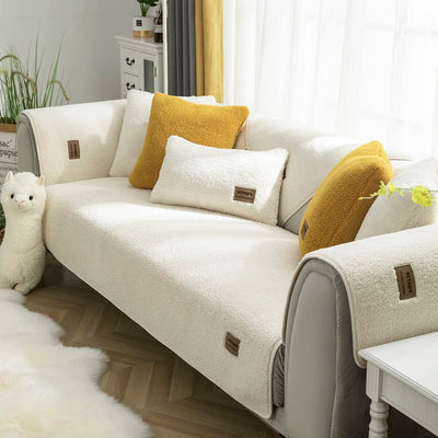 Sherpa Non-Slip Sofa Mat - White