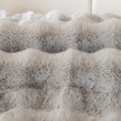 Plush Non Slip Sofa Mat - Silver Grey