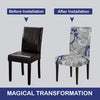Stretchable Chair Covers, Grey Bloom