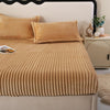Luxe Rabbit Fur Fitted Sheet - Camel / KING SIZE (72X78)