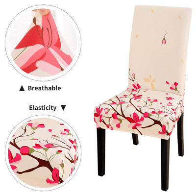 Stretchable Chair Covers, Pearl White
