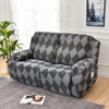 Premium Printed Recliner Sofa Cover : Grey Rittle
