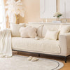 PREMIUM COTTON QUILTED SOFA MAT - OFF WHITE