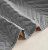 NON SLIP QUILTED SOFA PROTECTOR MAT - PLAIN CHARCOAL