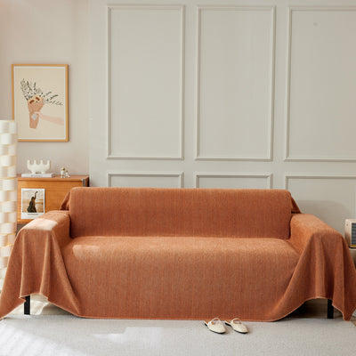 Herringbone Oversized Chenille Sofa Throw